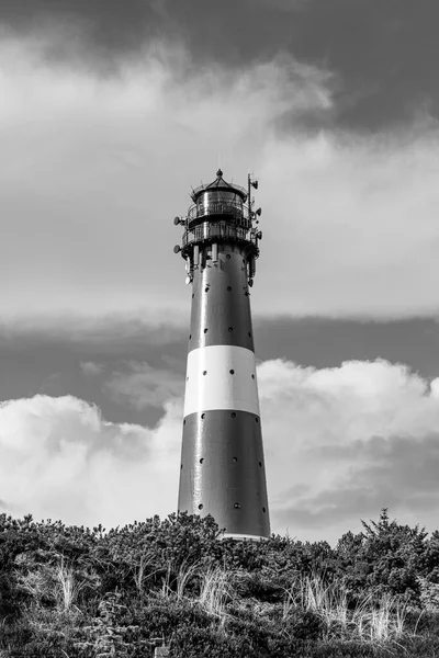 Almanya Nın Sylt Adası Ndaki Hoernum Deniz Feneri Kent Simgesi — Stok fotoğraf