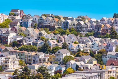 San Francisco 'daki tarihi şehir evleri