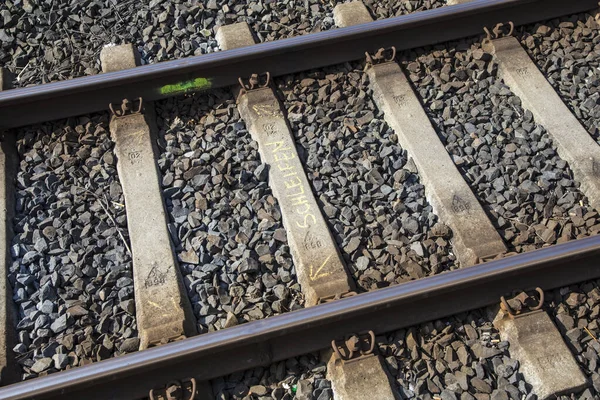 Detalle Del Tren Hincha Con Consejos Sobre Qué Hacer Eschborn — Foto de Stock