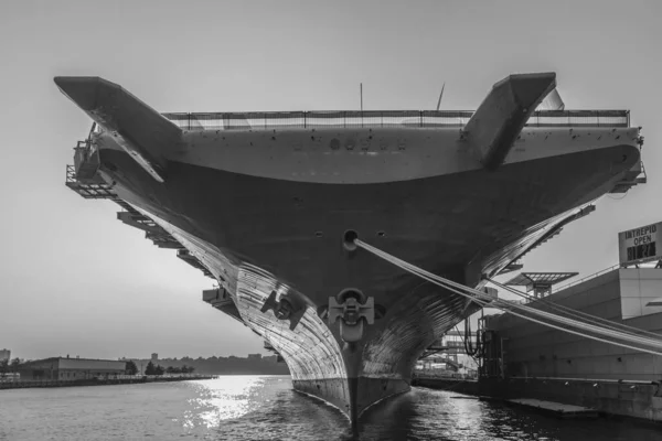 New York Juli 2010 Blik Van Vliegdekschip Intrepid Als Museum — Stockfoto