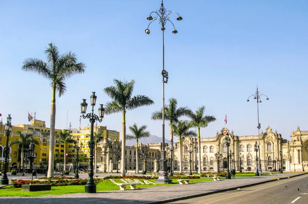 Lima Perù Gennaio 2015 Palazzo Del Governo Plaza Armas Lima — Foto Stock