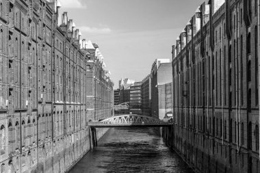 Speicherstadt, büyük depo bölgesi Hamburg, Almanya