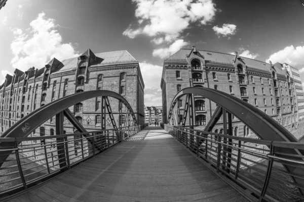 Speicherstadt Depo Bölgesi Hamburg Almanya — Stok fotoğraf