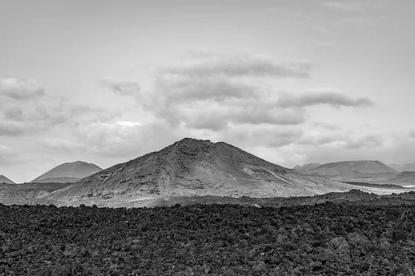 Vulkán Timanfaya Nemzeti Park Lanzarote Spanyolország — Stock Fotó