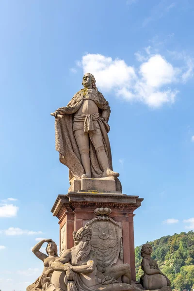 Statue Elector Carl Theodor German Kurfuerst Carl Theodor Heidelberg Germany — Foto de Stock