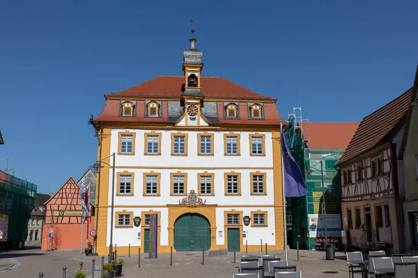 Roettingen Germany April 2018 Old Historic Town Hall Roettingen Bavaria — Foto de Stock