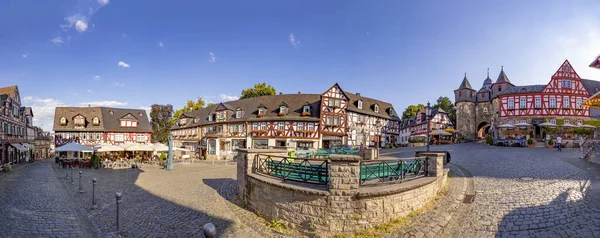 Braunfels Juli 2018 Blick Auf Den Marktplatz Von Braunfels Mit — Stockfoto
