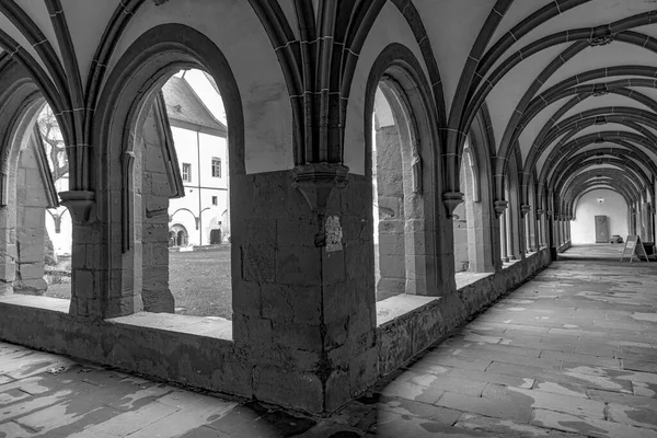 Eltville Alemania Diciembre 2018 Arcos Arenisca Jardín Interior Del Claustro — Foto de Stock