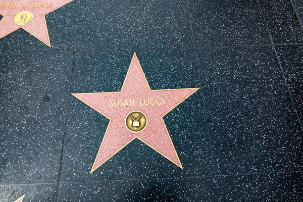 Los Angeles Usa Marca 2019 Zbliżenie Gwiazdy Hollywood Walk Fame — Zdjęcie stockowe