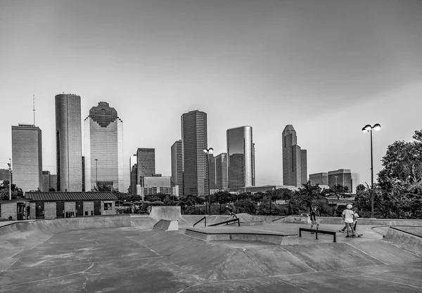 Houston Eua Julho 2013 Pessoas Gostam Andar Skate Lee Joe — Fotografia de Stock