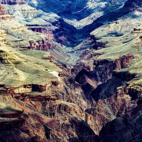 Till Grand Canyon Sen Eftermiddag Ljus — Stockfoto