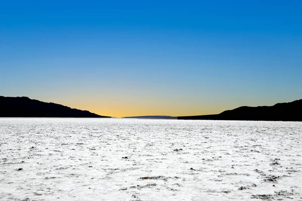 Death Valley Devils Golf Course Dried Salt Lake Landscape Badwater — стокове фото