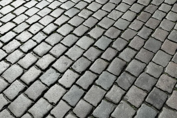 Pattern Old Cobblestone Paved Street Germany — Stock Photo, Image