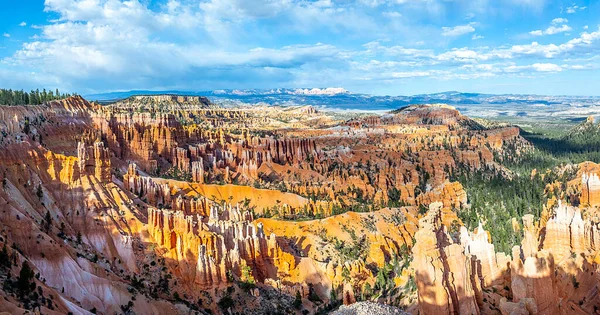 Vista Panorâmica Para Hoodoos Parque Nacional Bryce Canyon Utah Eua — Fotografia de Stock