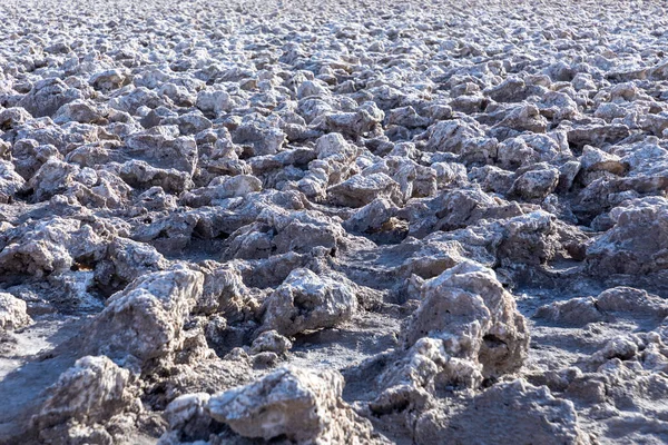 Devils Golf Course Dry Salt Lake Crusty Saltern Nformations Death — Stock Photo, Image