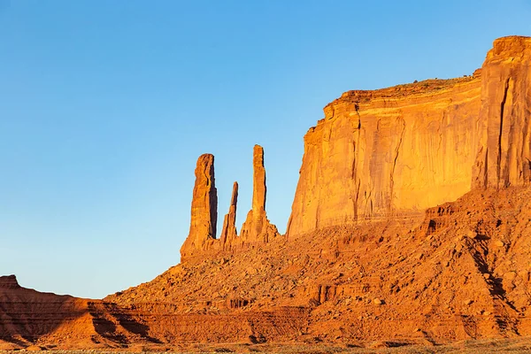 Die Drei Schwestern Felsformation Monument Valley Navajo Tribal Park — Stockfoto