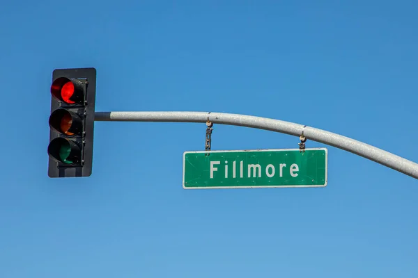 Gatunamn Skyltning Fillmore San Francisco Usa — Stockfoto