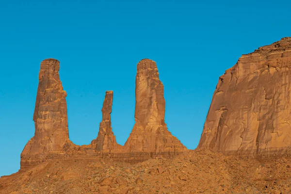 Scenic Butte Three Sisters Monument Valley Usa — Stock Photo, Image