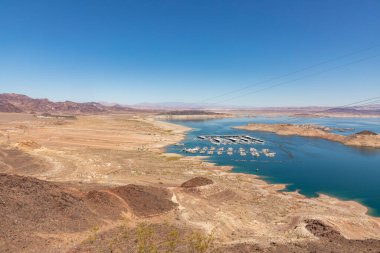 manzaralı dinlenme alanı Kaweah Gölü, Kaliforniya, ABD