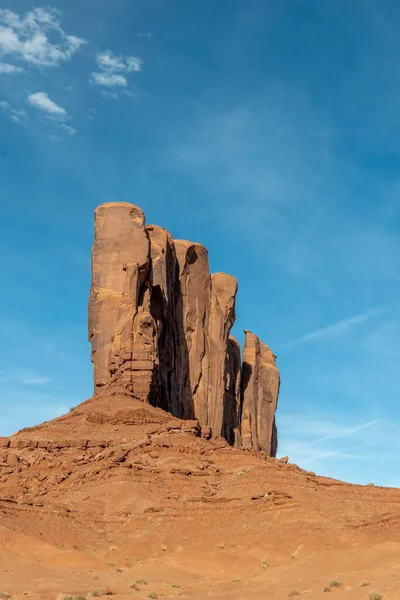 Vista Panoramica Sulla Monument Valley Con Cammello Butte Cielo Blu — Foto Stock