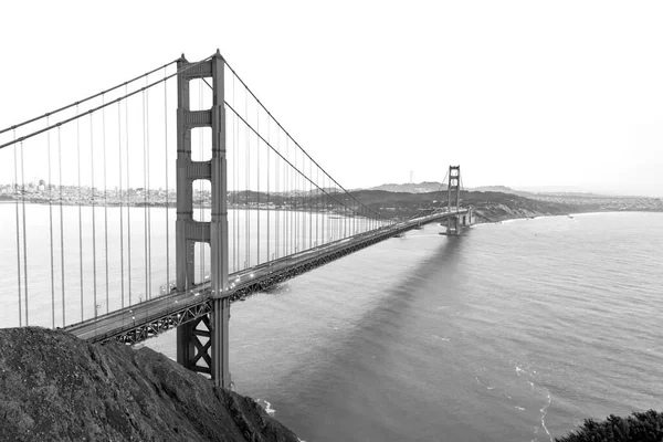 Arany Kapu Híd San Francisco Hajnalban Fények — Stock Fotó