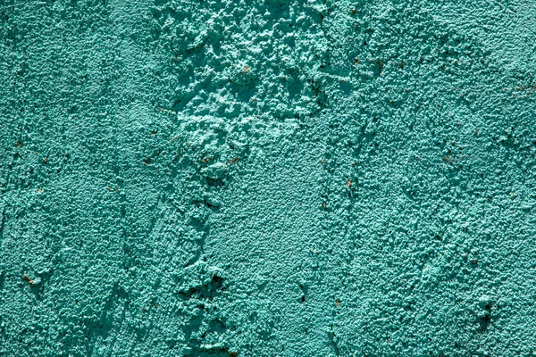 Detailní Vzor Hrubé Omítnuté Zelené Stěny — Stock fotografie