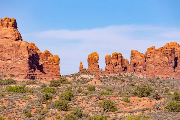 Scenic View Balanced Rock Arches National Park Usa — Stock fotografie