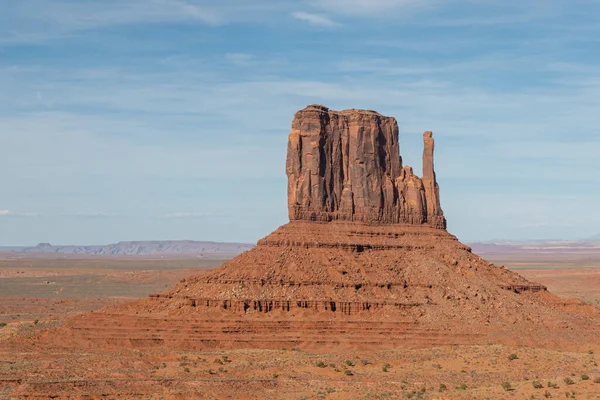 Scenic View Monument Valley Butte Blue Sky Usa — Stock Photo, Image
