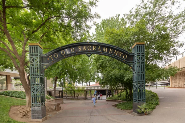 Sacramento Usa June 2022 Historic Gate Old Sacramento Town Sacramento — Stock Photo, Image