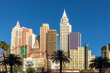 Las Vegas, ABD - 25 Mayıs 2022 Las Vegas, Nevada, ABD 'deki New York Otel ve Kumarhanesi