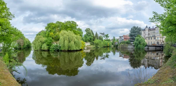 Detmold Germany October 2020 Landscape Old Castle Water Castel Area — 图库照片