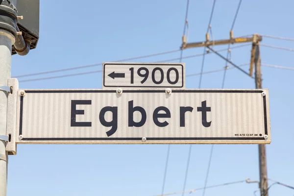 San Francisco Usa June 2022 Street Name Egbert San Francisco — Stockfoto