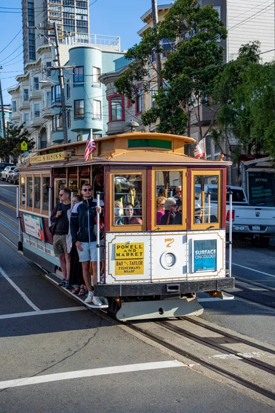 San Francisco Usa Mai 2022 Historische Seilbahn Powell Hyde Line — Stockfoto