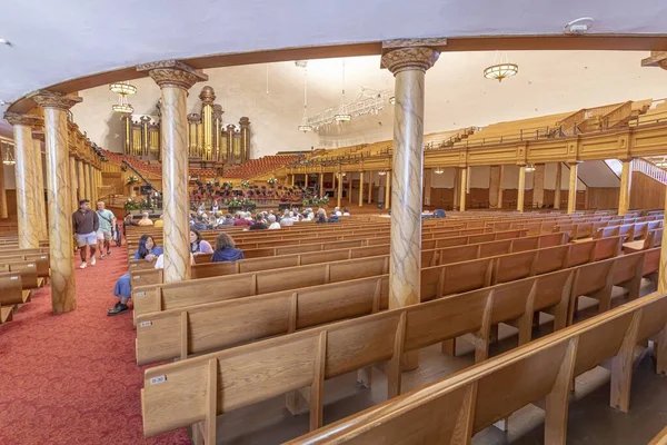 Salt Lake City Utah Mei 2022 Auditorium Kerk Van Jezus — Stockfoto
