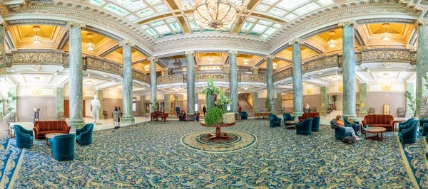 犹他州盐湖城 2022年5月28日 位于犹他州酒店内 第一流宾馆始建于1909年 1993年进行了全面整修 — 图库照片