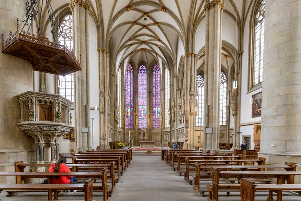 Munster Niemcy Kwietnia 2022 Wnętrze Kościoła Lambertiego Mnster Niemcy — Zdjęcie stockowe