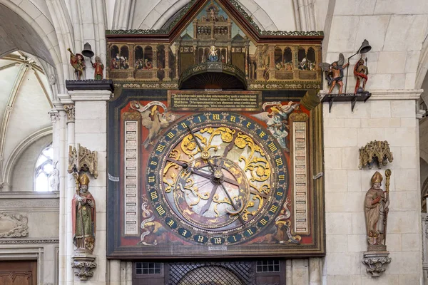Muenster Germany April 2022 Astronomical Clock Paulus Cathedral Mnster Which — Stock Photo, Image
