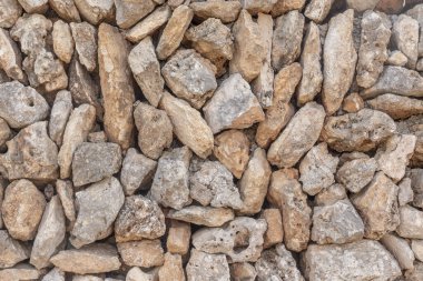 İspanya 'daki eski tarihi kırsal duvarın detayları