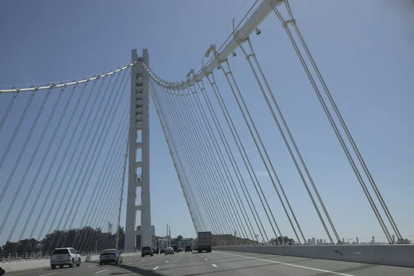 Crossing Bay Bridge San Francisco Direction Oakland Usa —  Fotos de Stock