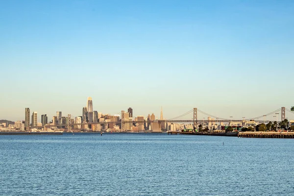 Sunrise San Francisco Bay Bridge Usa — Foto Stock