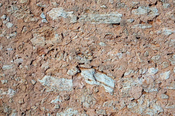 Tradizionale Muro Rurale Isolato Con Argilla Paglia Pietre Maiorca — Foto Stock