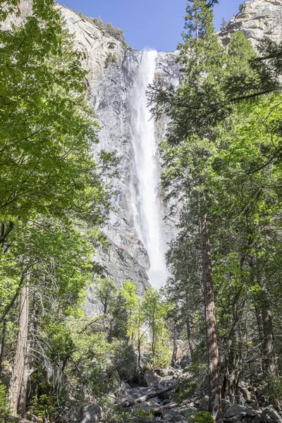 Scenic View Birdalveil Waterfall Yosemite Valley Usa — Stock Photo, Image