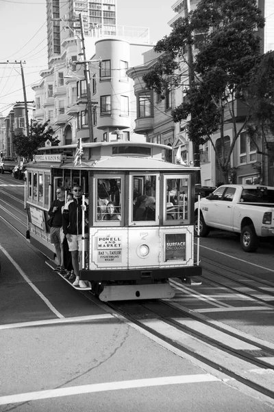 San Francisco Usa Mei 2022 Historische Kabelbaan Powell Hyde Line — Stockfoto