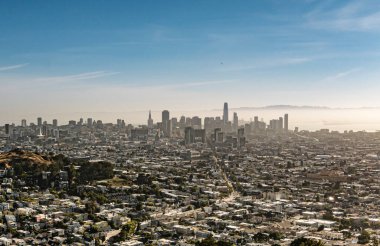 skyline of San Francisco in early morning light, USA