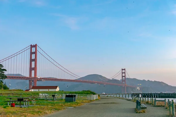View Golden Gate Bridge Early Morning Light San Francisco —  Fotos de Stock