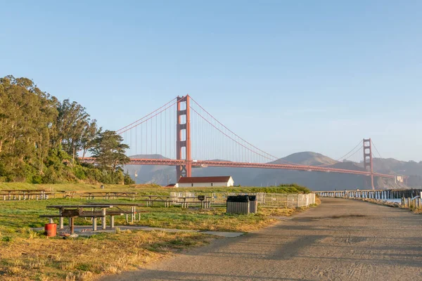 View Golden Gate Bridge Early Morning Light San Francisco —  Fotos de Stock