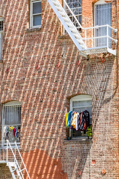 Rescue Ladder Fire Escape Ols House Chinatown San Francisco Usa — Fotografia de Stock