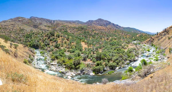 Scenic Landscape Middle Fork Kaweah River Entrance Sequoia Tree National — Stock Photo, Image