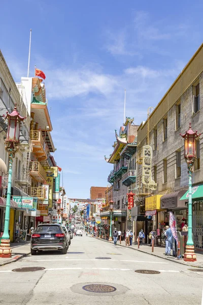 San Francisco Usa May 2022 People Visit Chinatown San Francisco — стокове фото