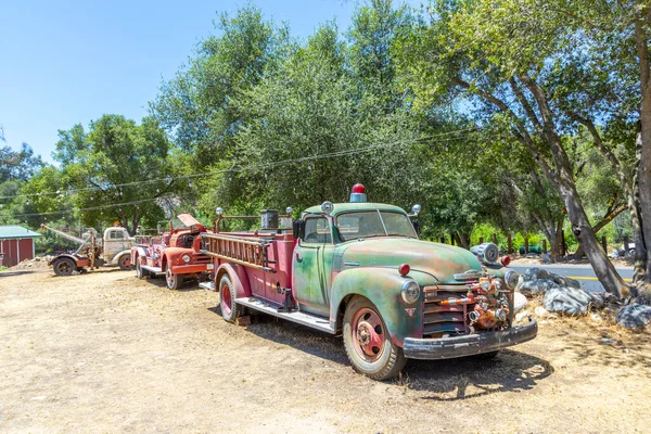 Three Rivers Usa May 2022 Old Vintage Dirty Fire Engine — Stockfoto